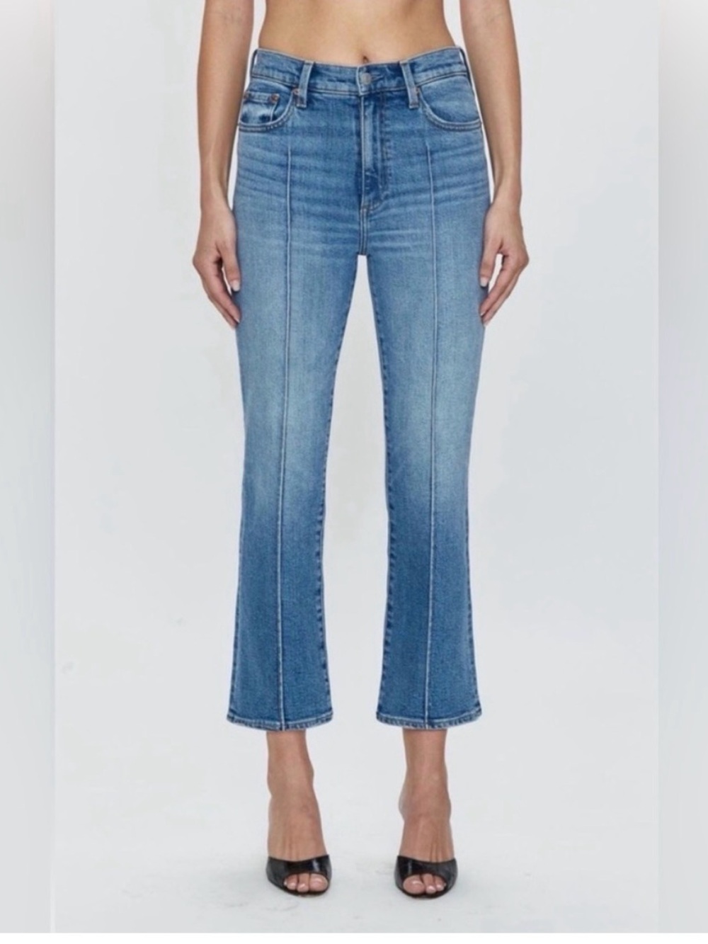 Pistola Lennon front seam flared crops, size  28